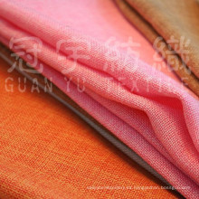 100% poliéster tejido de lino para textiles para el hogar